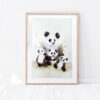 Obraz akwarelami pandy